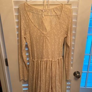 Intimately Free Long Sleeve Lace Slip